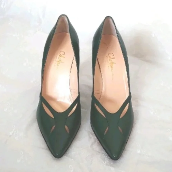 COLE HAAN Patrice Pump Bottle Green size 8.5B - Picture 2 of 7